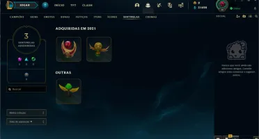 Conta LOL - Platina I, 61% de WR(E-MAIL NÃO VERIFICADO)