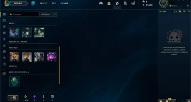 Conta LOL - Platina I, 61% de WR(E-MAIL NÃO VERIFICADO)