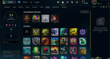 Conta LOL - Platina I, 61% de WR(E-MAIL NÃO VERIFICADO)