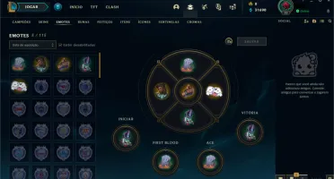 Conta LOL - Platina I, 61% de WR(E-MAIL NÃO VERIFICADO)