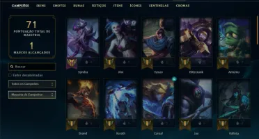 Prata 4 com 51 Champs e 8 Skins