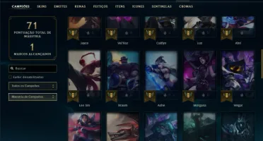 Prata 4 com 51 Champs e 8 Skins