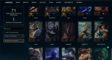 Prata 4 com 51 Champs e 8 Skins