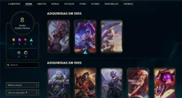 Prata 4 com 51 Champs e 8 Skins