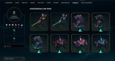 Bronze 4 com TODOS os Champs e 35 Skins