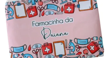 Kit 10 Necessaires Farmacinha Personalizadas 18 x 14 cm