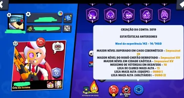 Conta Brawl Stars 73k de Troféus Criada 2019