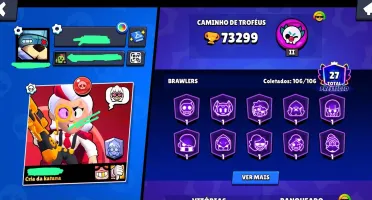 Conta Brawl Stars 73k de Troféus Criada 2019