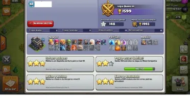 conta clash of clans cv9