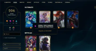 Conta prata 2 com 125 champs e 206 skins ( MAIN JG / SUP )
