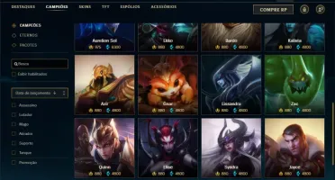 Conta prata 2 com 125 champs e 206 skins ( MAIN JG / SUP )