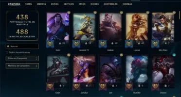 Conta prata 2 com 125 champs e 206 skins ( MAIN JG / SUP )