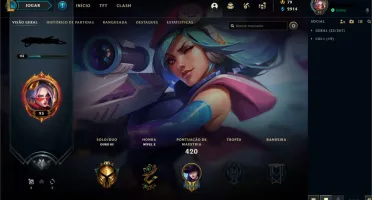Conta League of Legendes com mais de 600 skins