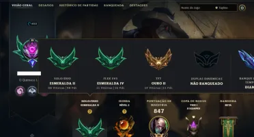 Esmeralda 2 com TODOS os Champs e 343 Skins (JG / MID / ADC)