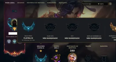 Platina 3 com TODOS os Champs e 53 Skins ( TOP / JG / MID )