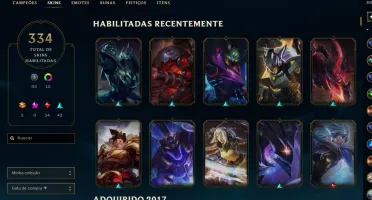 Conta League of legends, mais de 300 skins todos os campeões