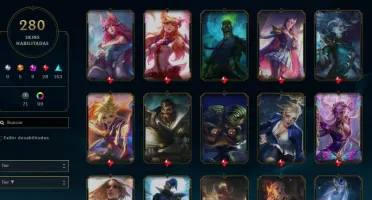 Conta com Lux Prestigio +280 skins