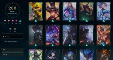 Conta com Lux Prestigio +280 skins