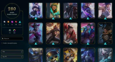 Conta com Lux Prestigio +280 skins