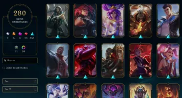 Conta com Lux Prestigio +280 skins