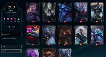 Conta com Lux Prestigio +280 skins