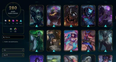 Conta com Lux Prestigio +280 skins