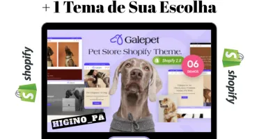 Tema Shopify Galepet - Pet Story + Atualizações e Bônus