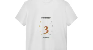 Camiseta de Aniversário Personalizada