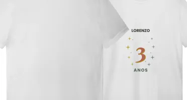 Camiseta de Aniversário Personalizada