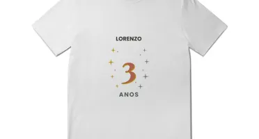 Camiseta de Aniversário Personalizada