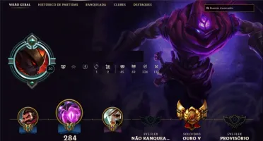 Conta com borda platina e muitas skins!