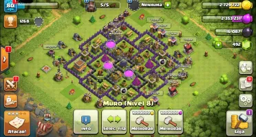 CONTA CLASH OF CLANS CV8 FULL COM 500 DE GEMAS