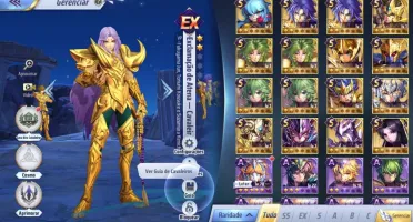 SAINT SEIYA AWAKENING - COM GEMAS AVANÇADAS E LIVROS