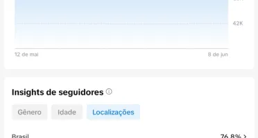 Conta Tik Tok com mais de 100k de seguidores