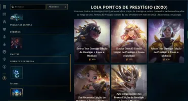 Conta Sem Rank (Ex G4) 90 campeões, 61 skins Akali Prestígio