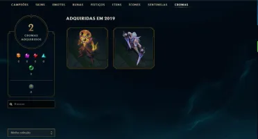 Conta Sem Rank (Ex G4) 90 campeões, 61 skins Akali Prestígio
