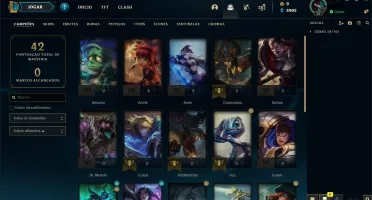 Conta smurf platina 4 adc