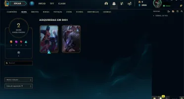 Conta smurf platina 4 adc