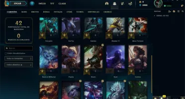 Conta smurf platina 4 adc