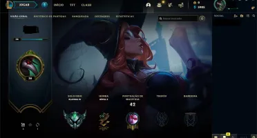Conta smurf platina 4 adc