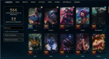 Conta prata 1 com 95 Champs e 63 Skins