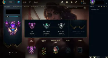CONTA MESTRE TFT,platina no lol, email n confirmado
