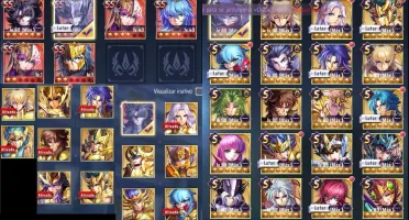 SAINT SEIYA AWAKENING A-1, LVL60. Quase todos os Cavaleiros