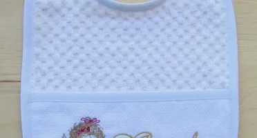 Kit Toalha de Boca e Babador Personalizado