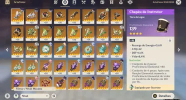 Conta Genshin +27 LENDÁRIOS! 8 Passes+/todos os t4