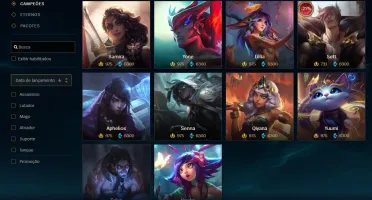 Conta League Of Legends Unranked 213 Skins "FULL" champ