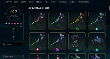 Conta Diamond Lol | All Champs + 300 Skins (Varias Raras)