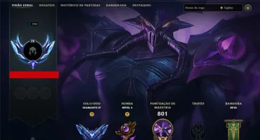 Conta Diamond Lol | All Champs + 300 Skins (Varias Raras)
