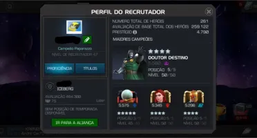 Conta Marvel Torneio de Campeões