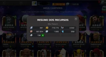 Conta Marvel Torneio de Campeões